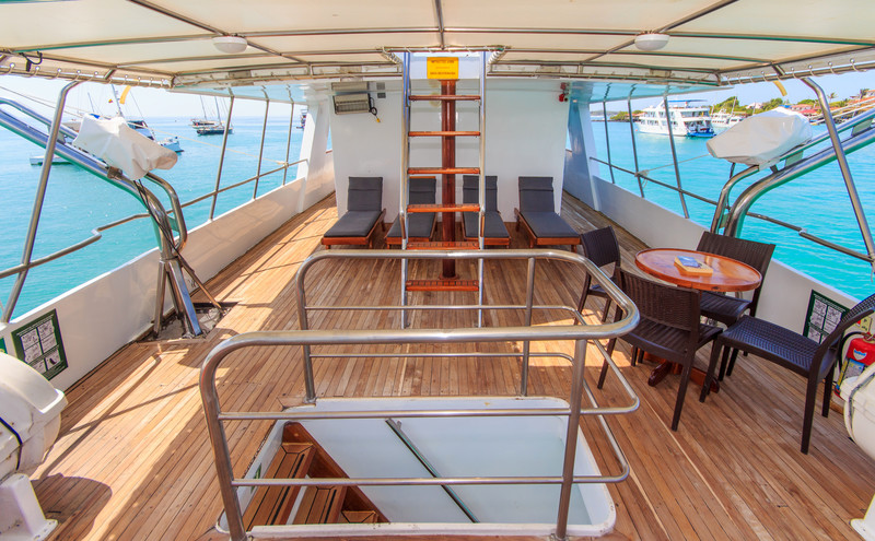 Galapagos Boat EDEN Main Deck Lounge Area